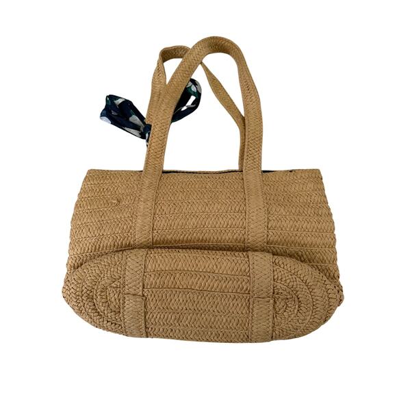 Draper James Straw Shoulder Purse Tote in Natura - Picture 2 of 8